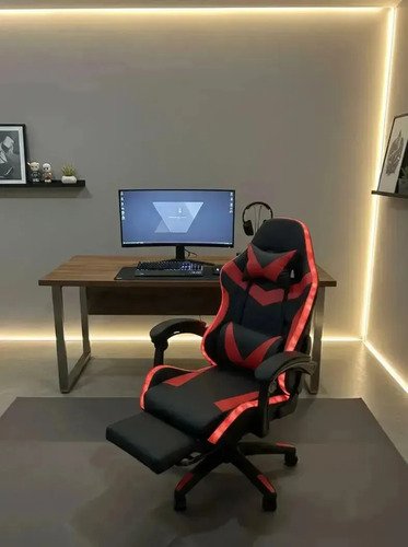Silla Gamer Escritorio Con Luces Led Multicolor Pc Gaming