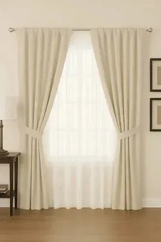 Cortina Blackout Gamuza 2 Paños Tapa 100% Oscuridad Presilla