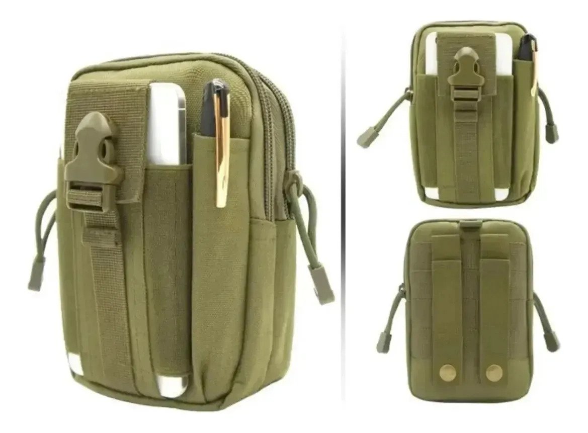 Pouch Riñonera Tactica Molle Porta Celular Impermeable - Image 2