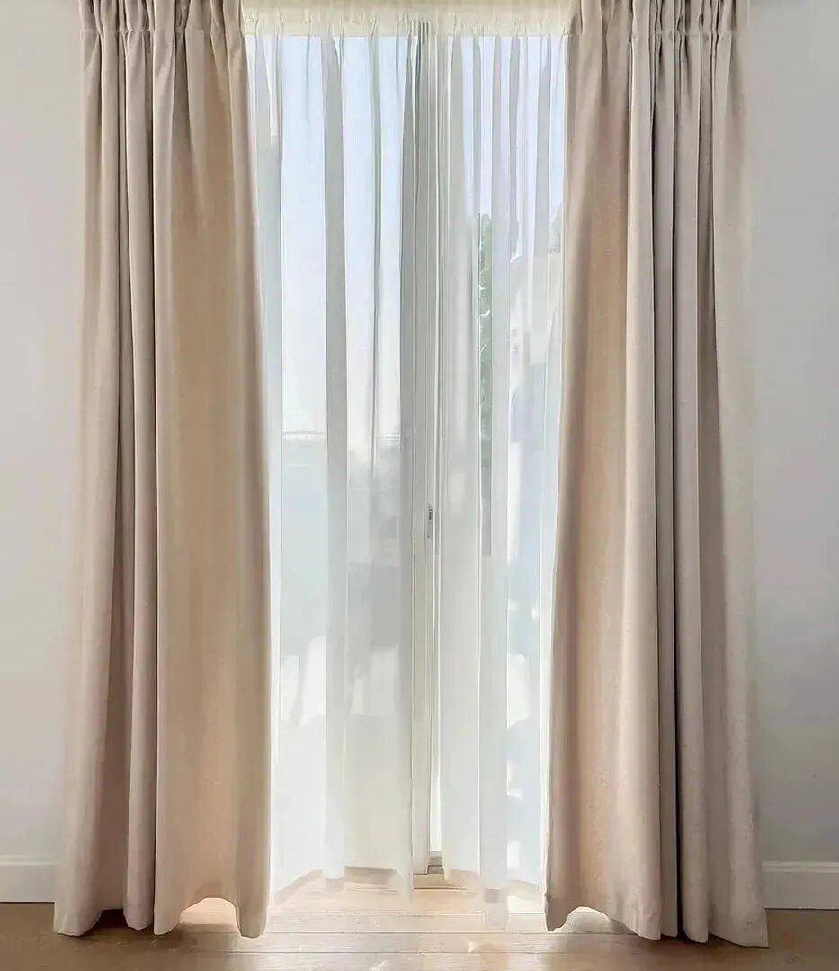 Cortina Blackout Lino Tapa 100% Oscuridad 140x210cm Superior
