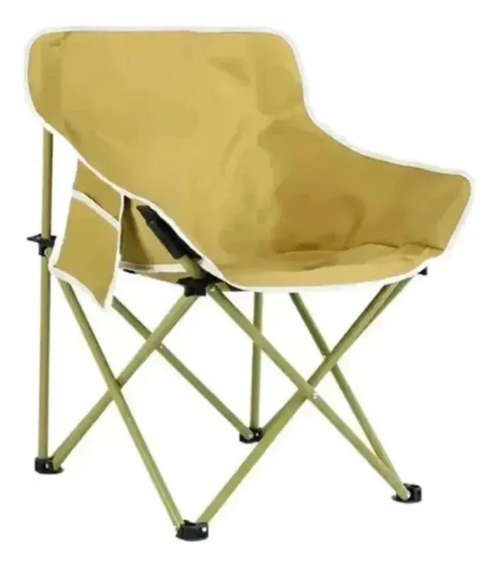 Silla Plegable Director Camping Con Bolsillo Lateral