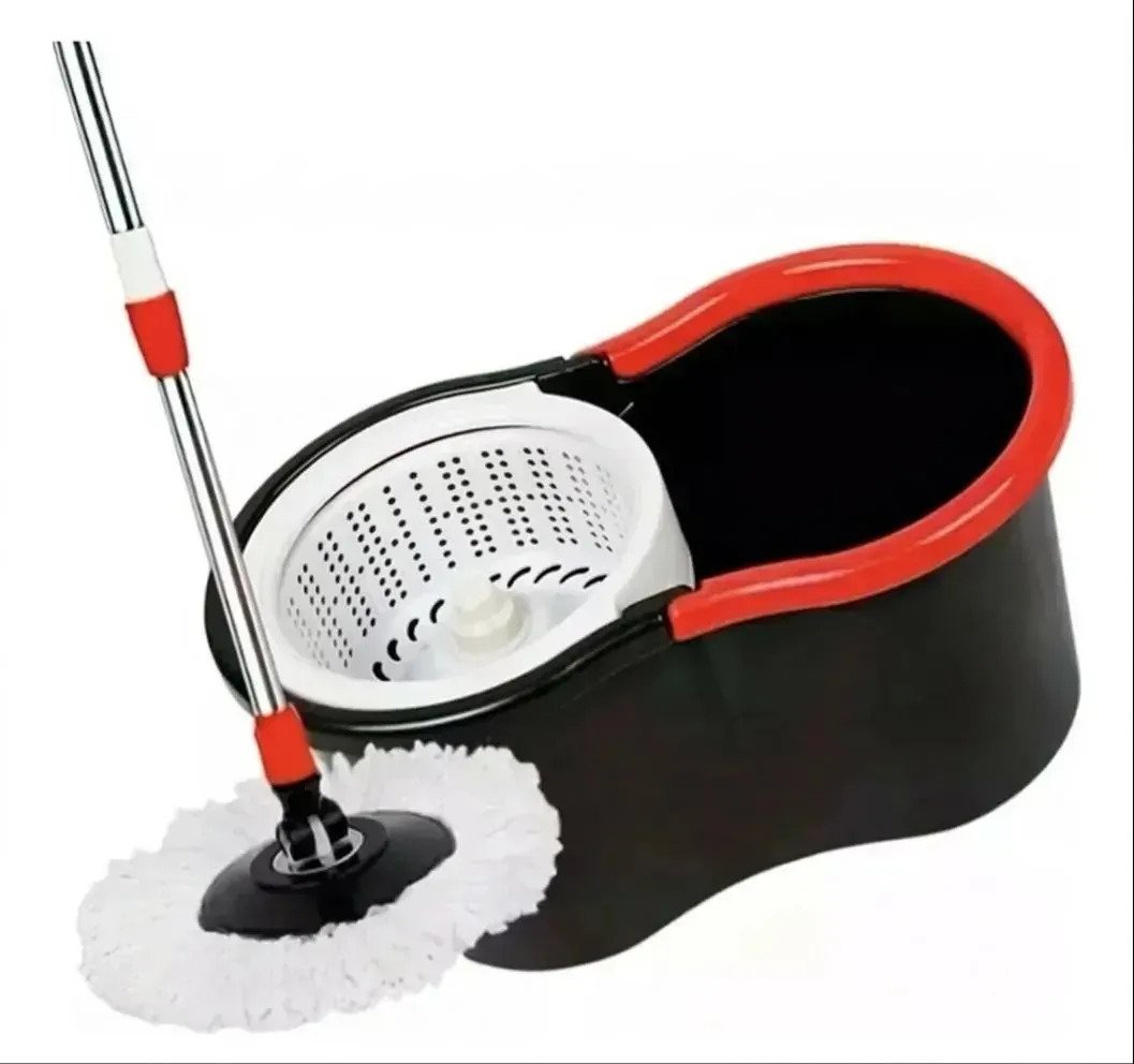 Balde Con Mopa Giratoria Spin Mop 2 Repuestos Premium