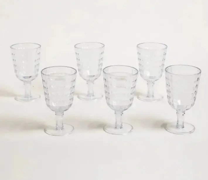 Set X6 Copas De Acrilico 450 Ml Premium Irrompible
