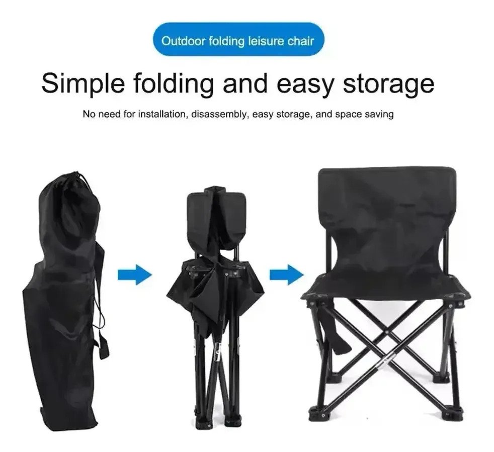Silla Plegable Con Bolsillo Lateral 65 X 40 Camping - Image 3