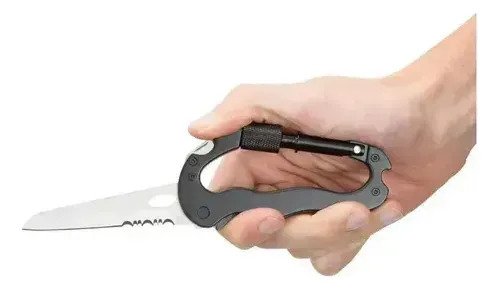 Gancho Mosqueton Tactico Multiuso Cuchillo Exclusivo