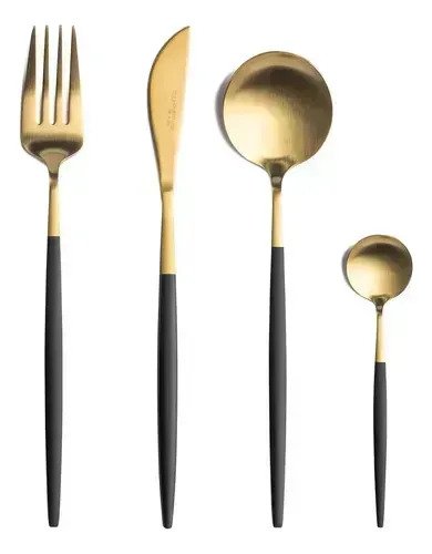 Set X24 Piezas Cubiertos Acero Inoxidable Tenedor Superior