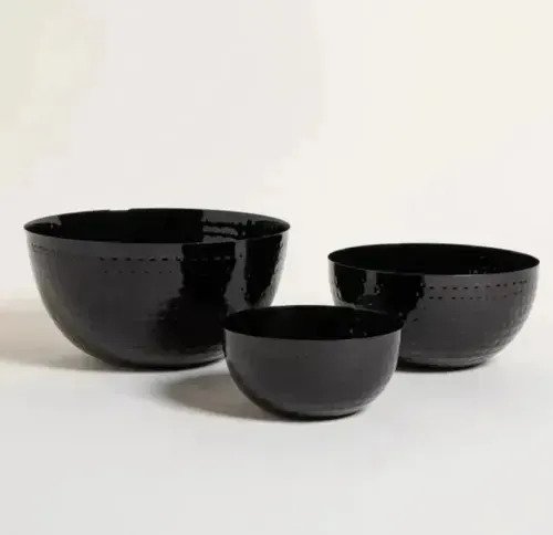 Set X3 Bowls De Acero Inoxidable Redondos Alto Premium