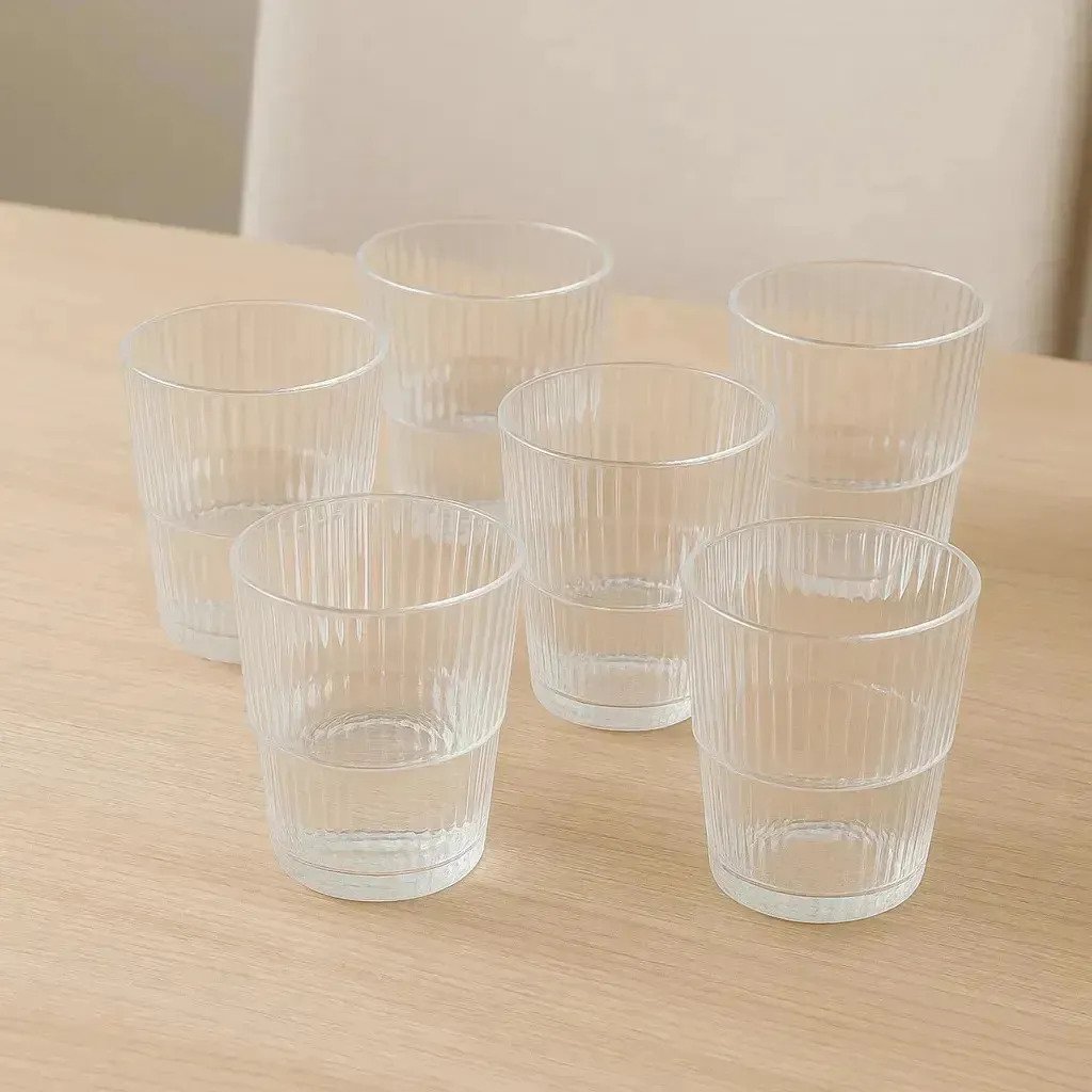 Set X6 Vasos Acrílico 350ml Irrompibles Fiestas Cumpleaños