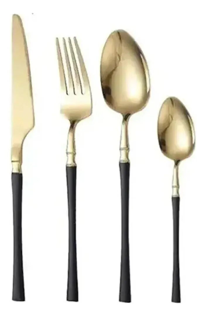 Set X24 Piezas Cubiertos Acero Inox Tenedor Superior