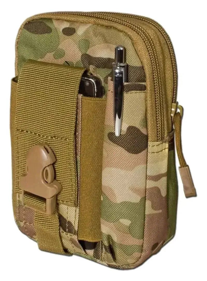 Pouch Riñonera Tactica Molle Porta Celular Impermeable