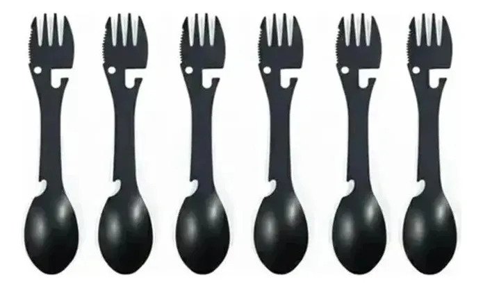 Set X6 Cubiertos Tenedor 5 En 1 Cuchara Exclusivo Hogar