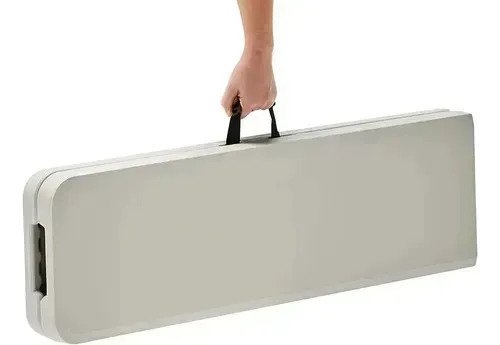 Banco Valija Plegable Reforzado 180cm Blanco Camping Clasico - Image 4