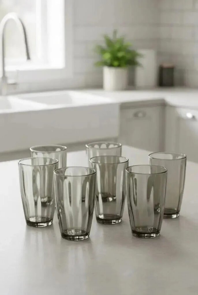 Set X6 Vasos Acrilico 510 Ml Irrompibles Frio Calor