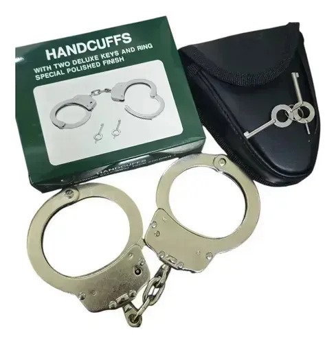 Esposas Policia Tácticas De Cadena Seguridad Con Clasico - Image 3
