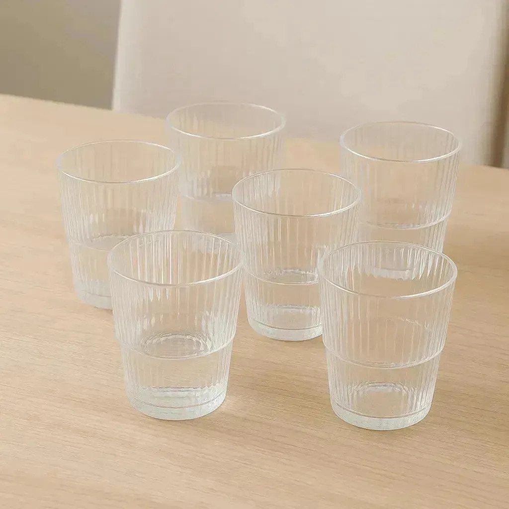 Set X6 Vasos Acrílico 350ml Irrompibles Fiestas Exclusivo