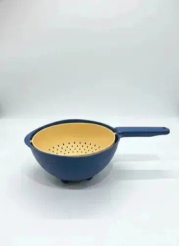 Colador Escurridor Rotativo Con Mango 2 En 1 Bowl Cocina - Image 5