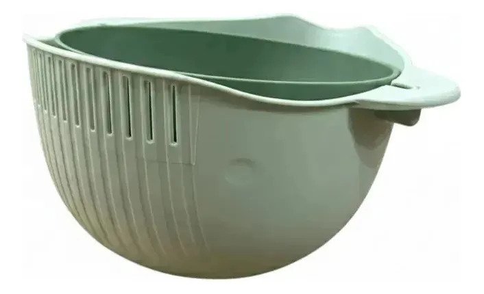 Escurridor Bowl Colador Doble 2 En 1 Giratorio Verdura Pasta - Image 4