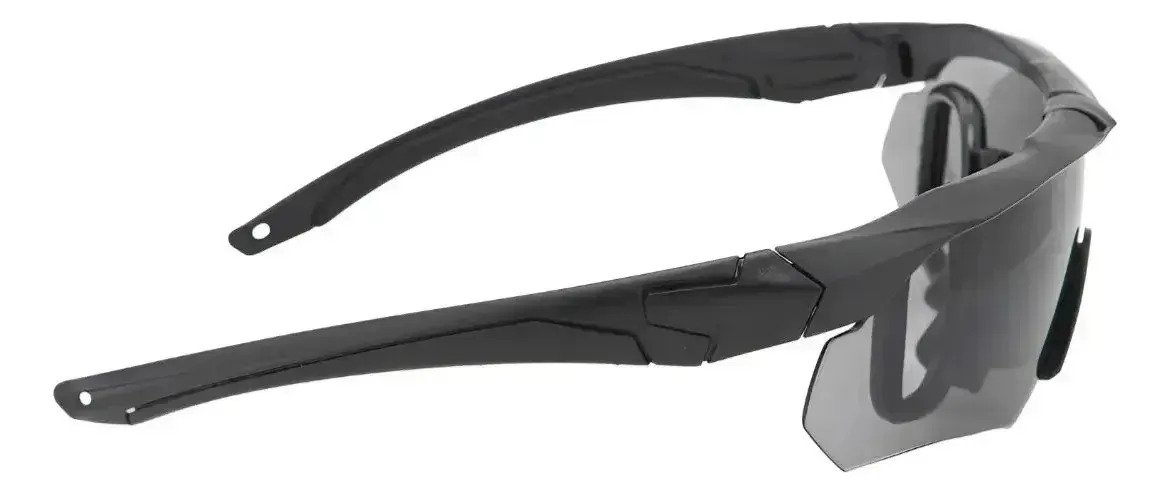 Gafas Tácticas Seguridad Anteojos 3 Lentes Intercambiables Negro - Image 3