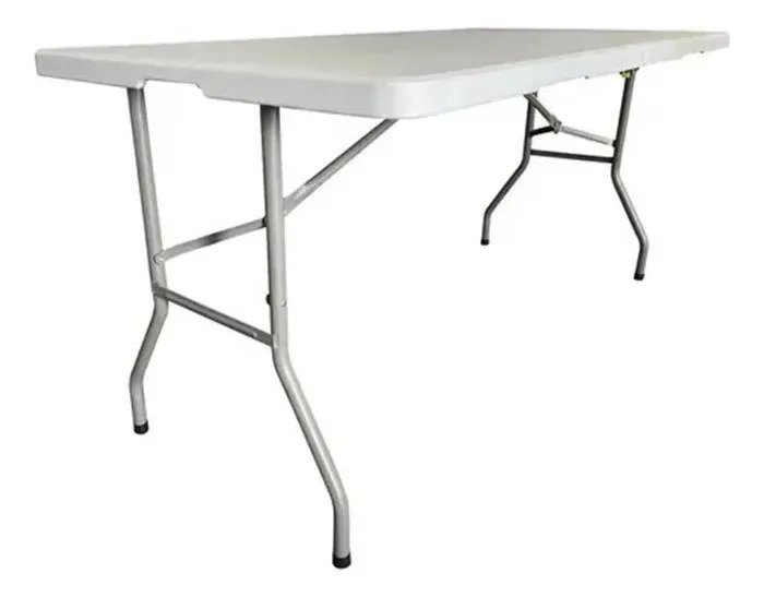 Mesa Plegable Rectangular Reforzada 150 Cm Valija Exclusivo