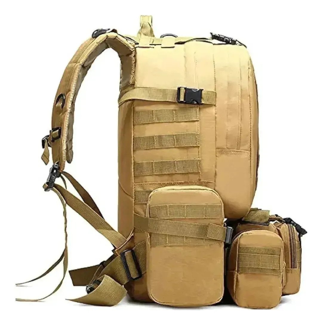 Mochila Táctica Militar 60 Litros Con 3 Pouch Sistema Molle - Image 3