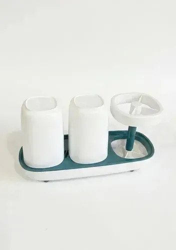 Organizador Baño Contenedor Cepillo De Dientes + Vasos - Image 3