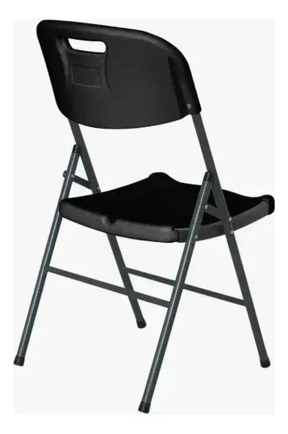 Silla Plegable Reforzada Negra Combo X6 Unidades Hogar - Image 5