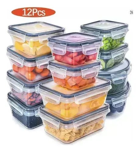 Set 12 Tapers Frascos Recipientes Hermeticos Exclusivo