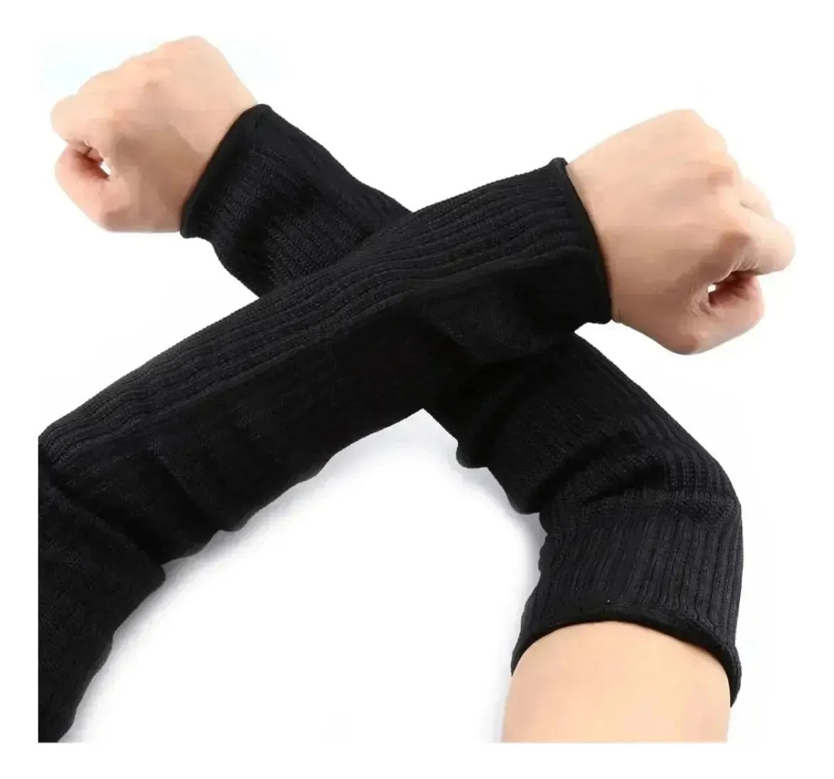 Mangas Brazo Anti Corte Protector Resistente Negro Premium - Image 8