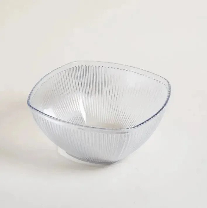 Ensaladera Bowl Cuadrado De Acrilico Premium 3550 Ml