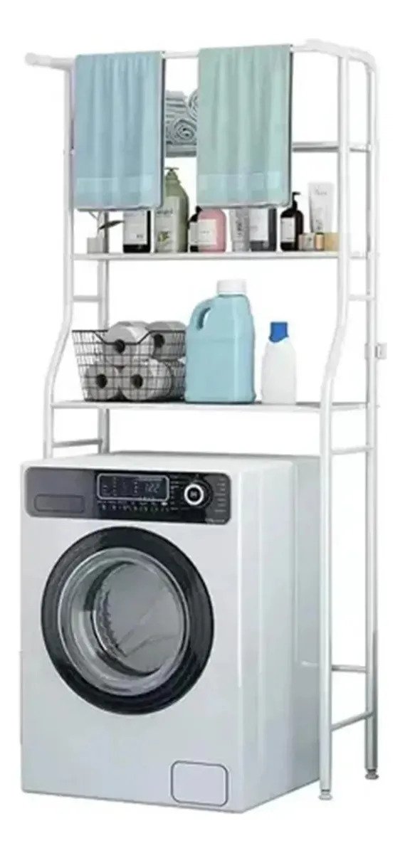 Mueble Organizador Para Baño Lavarropas 3 Niveles Exclusivo