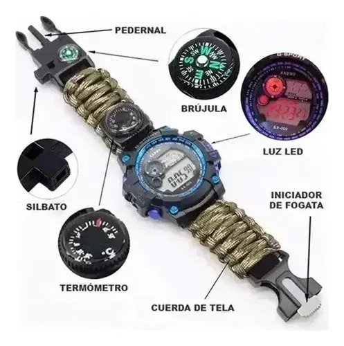Reloj De Supervivencia Militar Táctico 7 En 1 Superior - Image 7