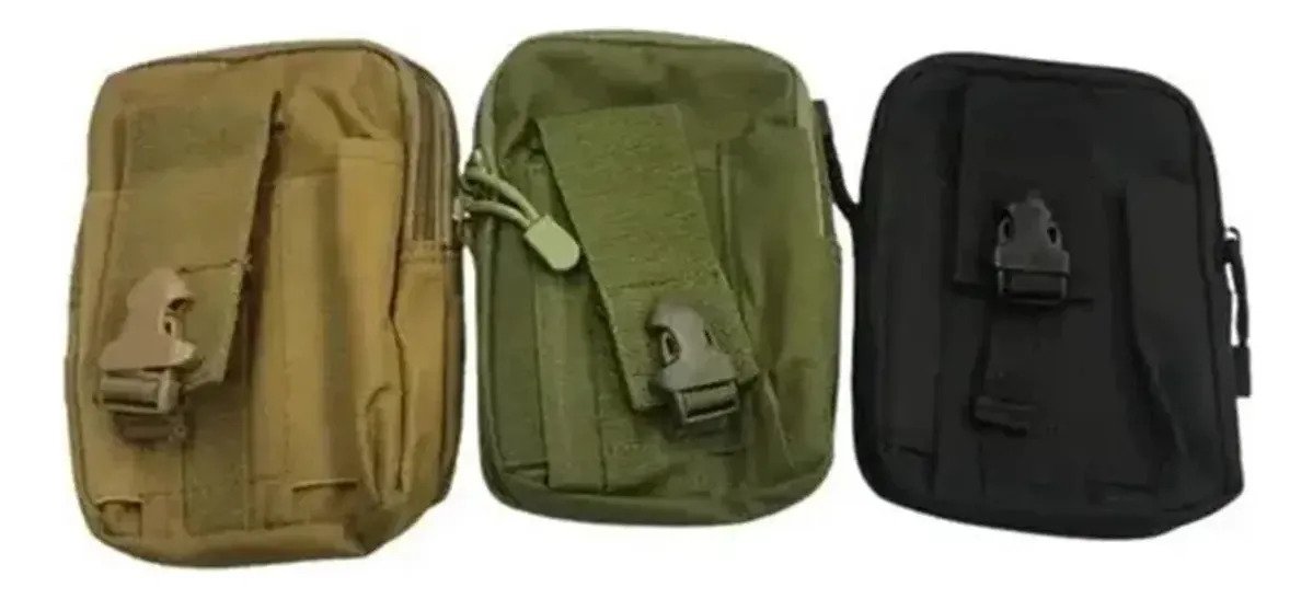 Pouch Riñonera Tactica Molle Porta Celular Impermeable - Image 3