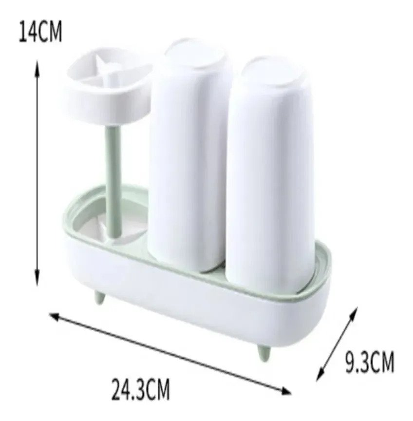 Organizador Baño Contenedor Cepillo De Dientes + Vasos - Image 5