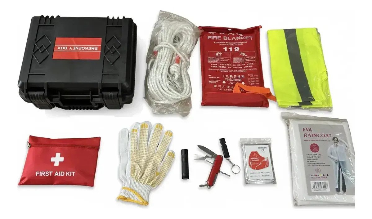 Kit De Emergencia Supervivencia Para Camping Auto Tactico