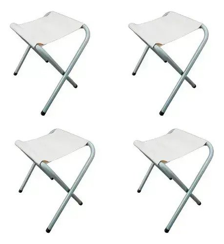 Mesa De Aluminio Plegable De 120 Cm Con 4 Sillas Para Playa - Image 5