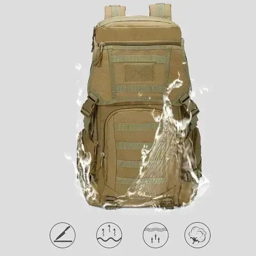 Mochila De Asalto 50 Litros Impermeable Tipo Militar - Image 3