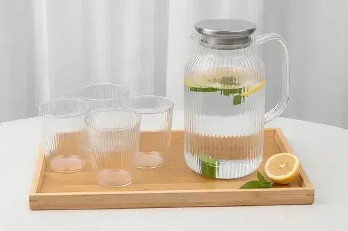 Jarra De Acrilico 1.5l Con 4 Vasos Frio Calor Irrompible - Image 4