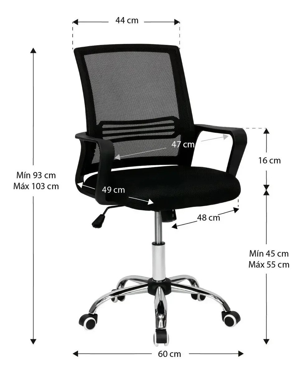 Silla De Oficina Negra Ergonómica Premium Y Cómoda - Image 3