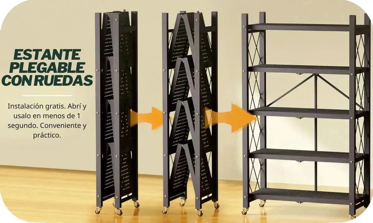 Carrito Plegable Organizador 5 Niveles Cocina - Image 8