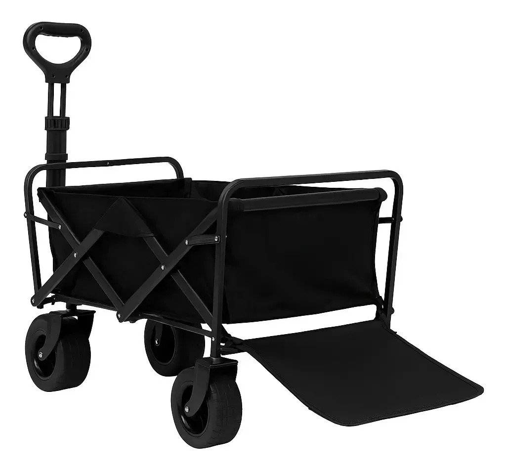 Carro Plegable Reforzado 100kg Carrito Compras Camping Playa
