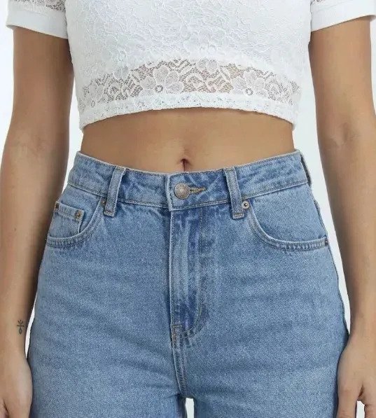 Jean Pantalon Mujer Denim Elastizado Wide Leg Premium Talles - Image 4