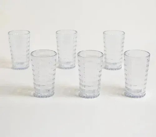 Set 6 Vasos Acrílico 750 Ml Premium Irrompible