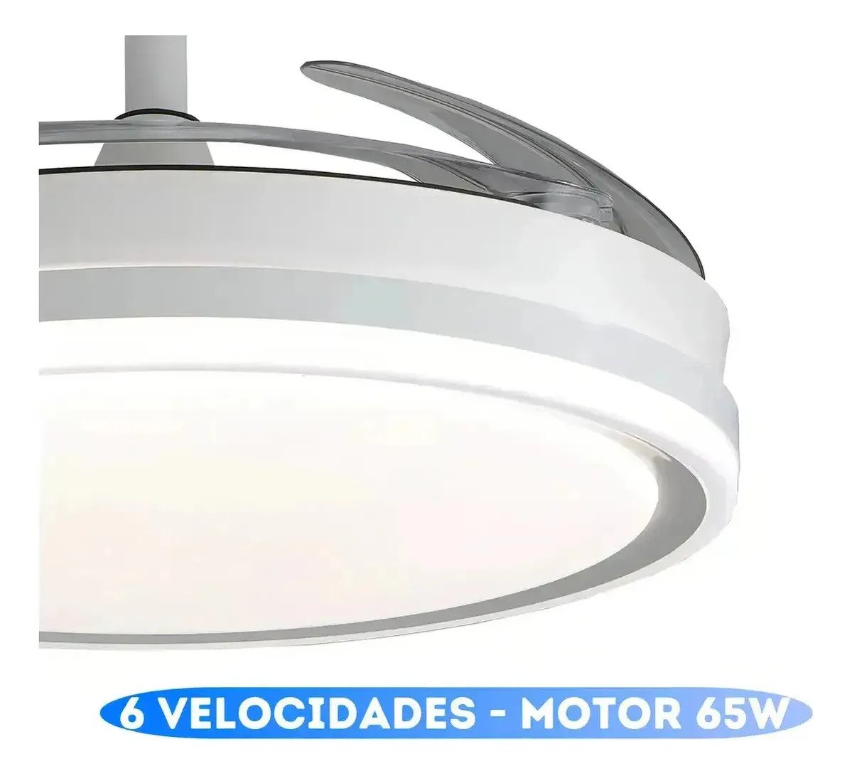 Ventilador Techo Retráctil 4 Aspas Control Remoto - Image 4