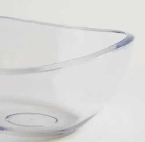 Ensaladera Bowl Ovalada De Acrílico Transparente 550 Ml - Image 3