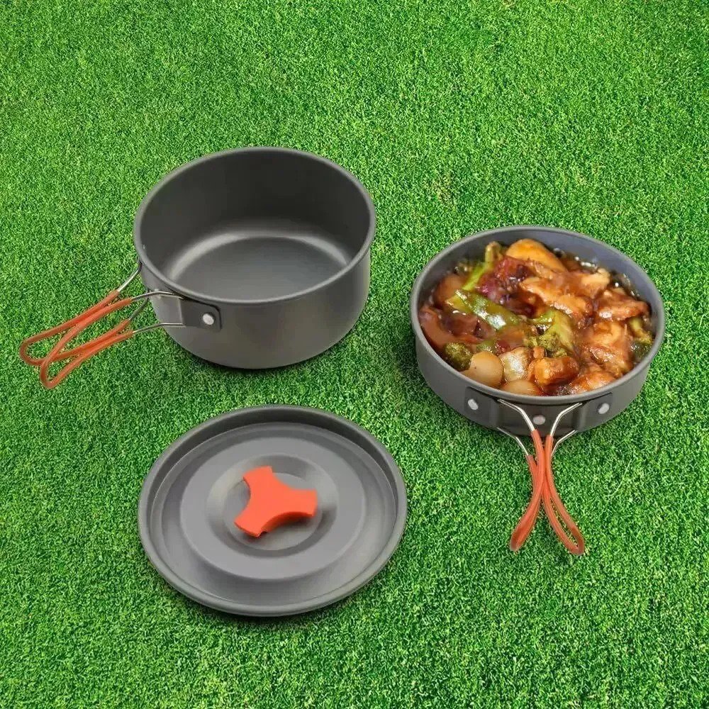 Kit De Camping 7 Piezas Para 2 Personas Con Sartén - Imagen 3