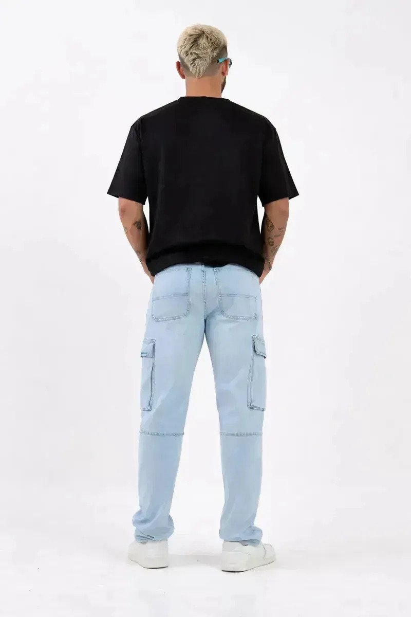 Jean Pantalon Hombre Denim Spandex Cargo Premium Talles - Image 2