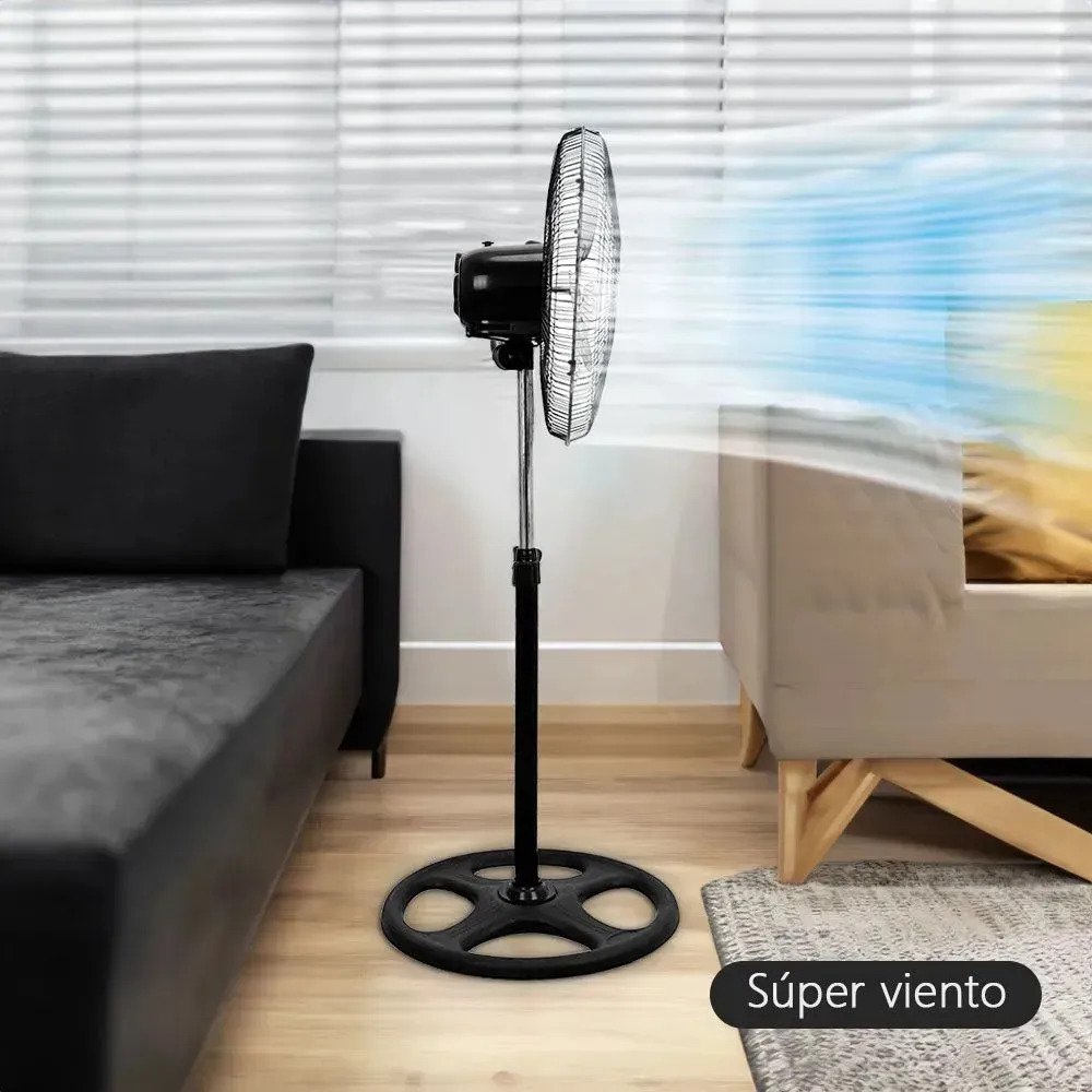 Ventilador De Pie 18 Aspas De Metal 3 Velocidades - Image 5