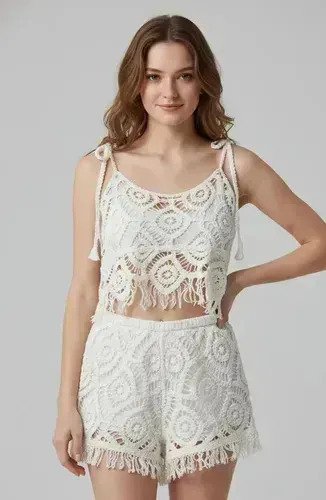 Conjunto 2 Piezas Musculosa + Short Tejido Femenino - Image 4