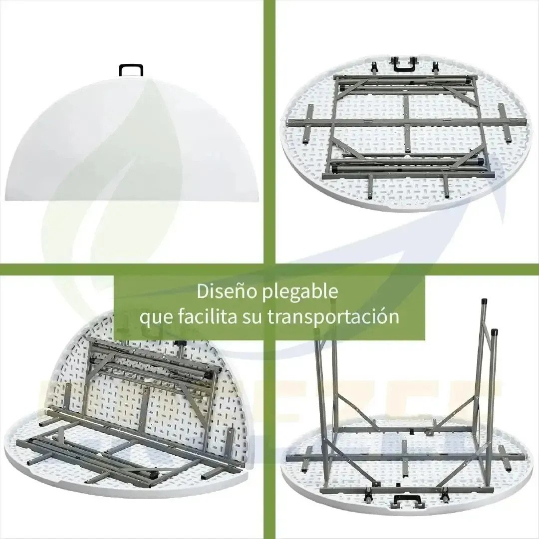 Mesa Redonda Plegable Grande 120 Fiesta Evento Catering - Image 3