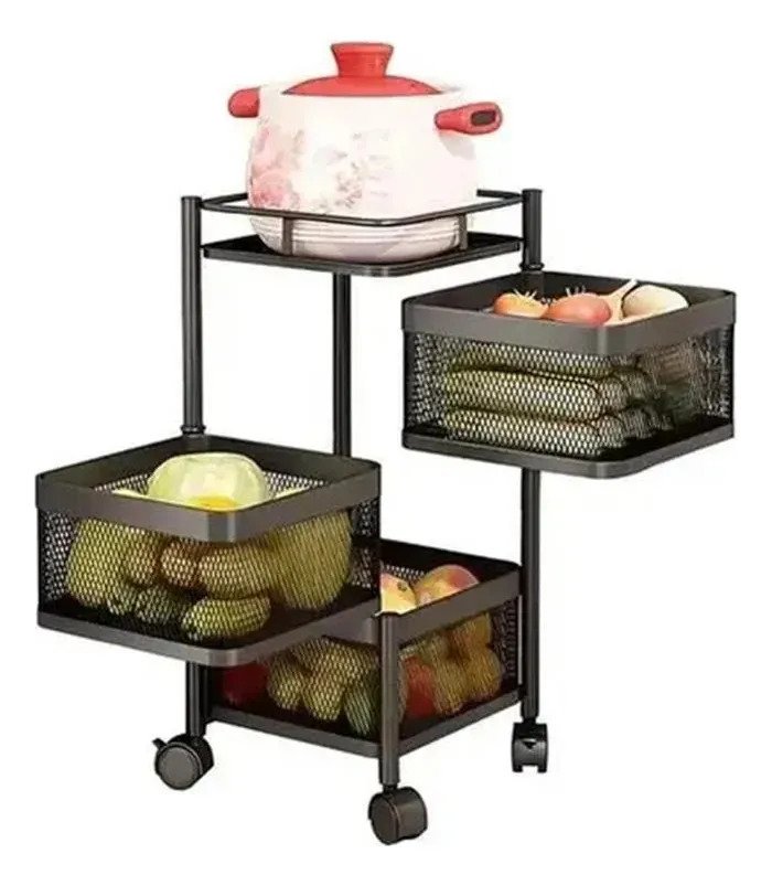 Carro Organizador 3 Niveles Estante Para Hogar Multiusos - Image 7